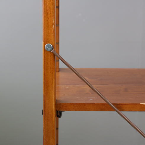 C318 4段ユニットシェルフ 木製 什器 高さ134㎝ 幅96㎝ 奥行42㎝