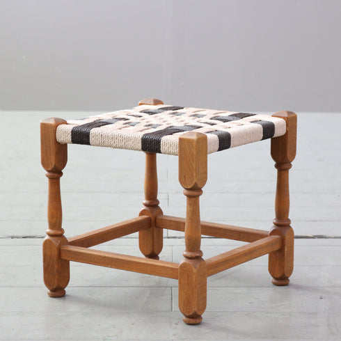 C584 フットスツール 木製 輸入家具 高さ29㎝ 幅29㎝ 奥行30㎝