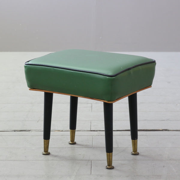 C587 レザースツール ウッド×レザー 輸入家具 高さ34㎝ 幅37㎝ 奥行30㎝