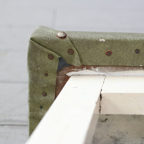 C588 レザースツール 木製 輸入家具 高さ54㎝ 幅33㎝ 奥行25㎝