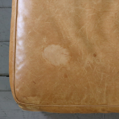 C176 オットマン ソファ レザー 高さ38㎝ 幅75㎝ 奥行64㎝