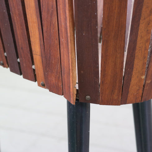 C599 プラントスタンド ウッド×アイアン 輸入家具 高さ55㎝ 幅67㎝ 奥行23㎝