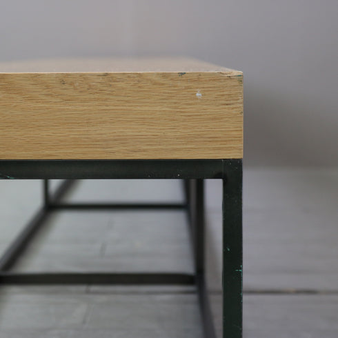 C333 ロングベンチ ウッド×アイアン 什器 高さ30㎝ 幅237㎝ 奥行き30㎝