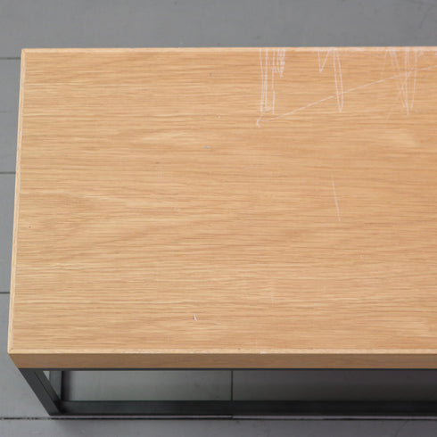 C333 ロングベンチ ウッド×アイアン 什器 高さ30㎝ 幅237㎝ 奥行き30㎝