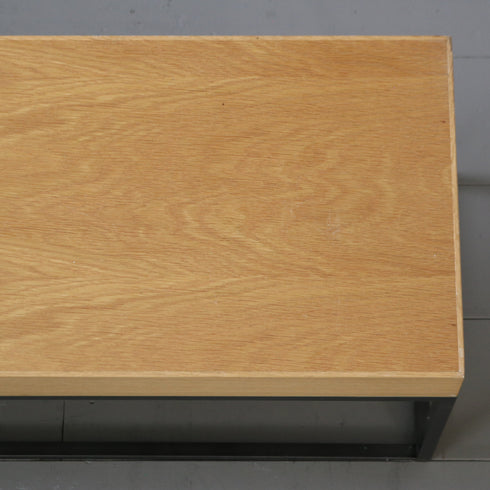 C333 ロングベンチ ウッド×アイアン 什器 高さ30㎝ 幅237㎝ 奥行き30㎝