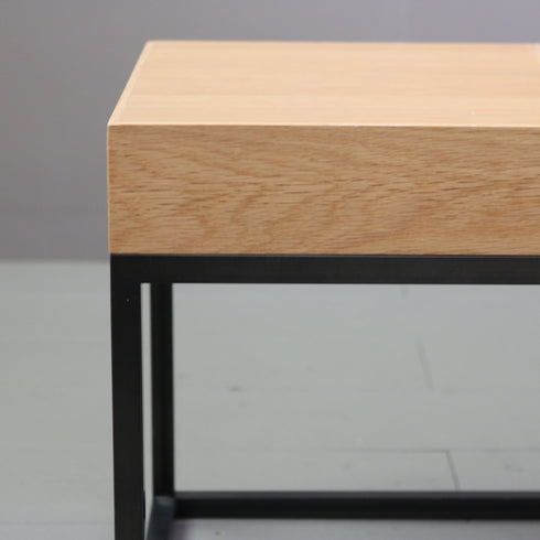 C333 ロングベンチ ウッド×アイアン 什器 高さ30㎝ 幅237㎝ 奥行き30㎝