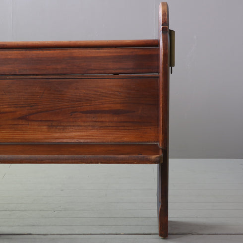 C604 チャーチベンチ 木製 輸入家具 高さ108㎝ 幅190㎝ 奥行き52㎝