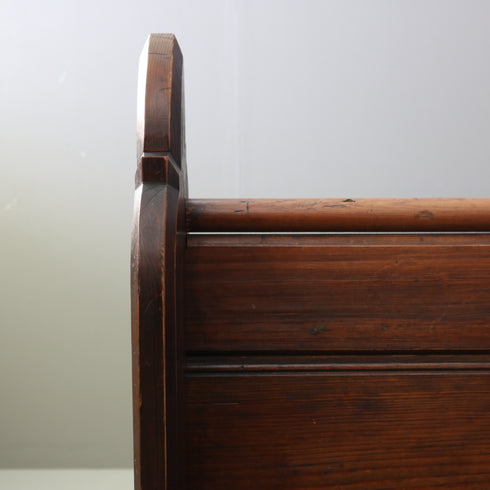 C604 チャーチベンチ 木製 輸入家具 高さ108㎝ 幅190㎝ 奥行き52㎝