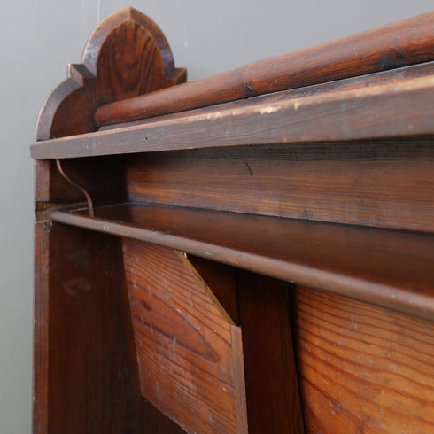 C604 チャーチベンチ 木製 輸入家具 高さ108㎝ 幅190㎝ 奥行き52㎝