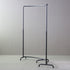 A608 ラウンドハンガーラック 黒 金属製 伸縮 什器 高さ126㎝ 幅174㎝ 奥行き60㎝