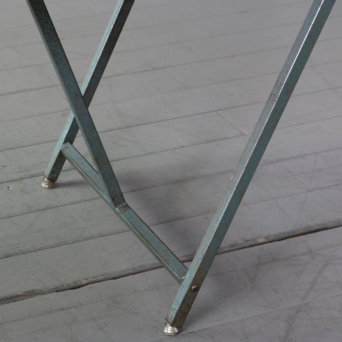 C610 アンティーク折り畳みテーブル ウッド×アイアン 輸入家具 高さ70㎝ 幅180㎝ 奥行き68㎝