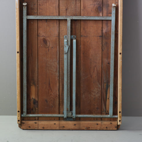 C610 アンティーク折り畳みテーブル ウッド×アイアン 輸入家具 高さ70㎝ 幅180㎝ 奥行き68㎝