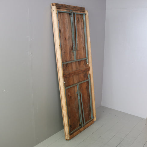 C610 アンティーク折り畳みテーブル ウッド×アイアン 輸入家具 高さ70㎝ 幅180㎝ 奥行き68㎝