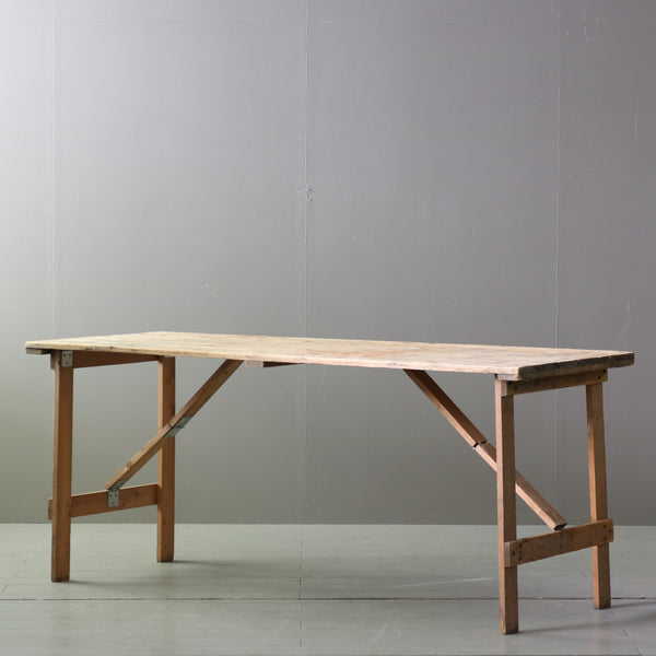 C611 アンティーク折り畳みテーブル 木製 輸入家具 高さ75 ㎝幅179㎝ 奥行き68㎝