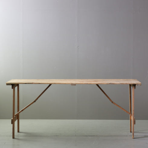 C611 アンティーク折り畳みテーブル 木製 輸入家具 高さ75 ㎝幅179㎝ 奥行き68㎝