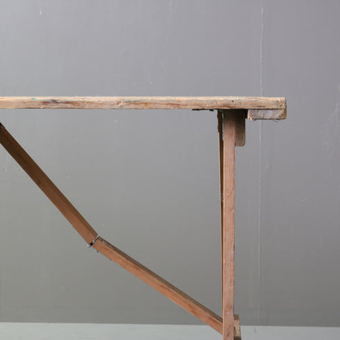 C611 アンティーク折り畳みテーブル 木製 輸入家具 高さ75 ㎝幅179㎝ 奥行き68㎝