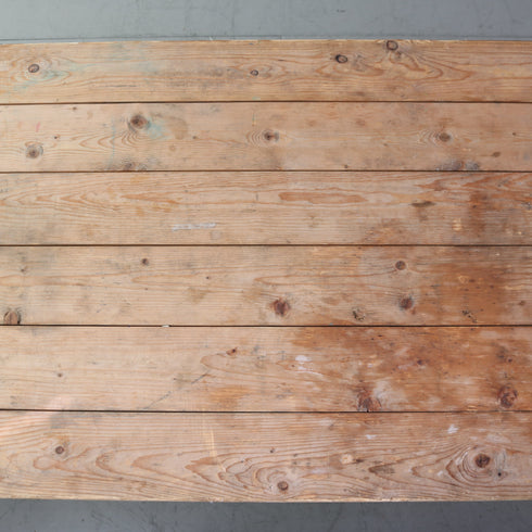 C611 アンティーク折り畳みテーブル 木製 輸入家具 高さ75 ㎝幅179㎝ 奥行き68㎝