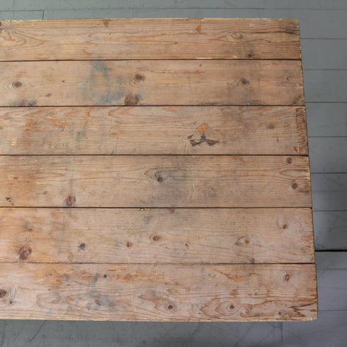 C611 アンティーク折り畳みテーブル 木製 輸入家具 高さ75 ㎝幅179㎝ 奥行き68㎝