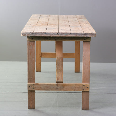 C611 アンティーク折り畳みテーブル 木製 輸入家具 高さ75 ㎝幅179㎝ 奥行き68㎝