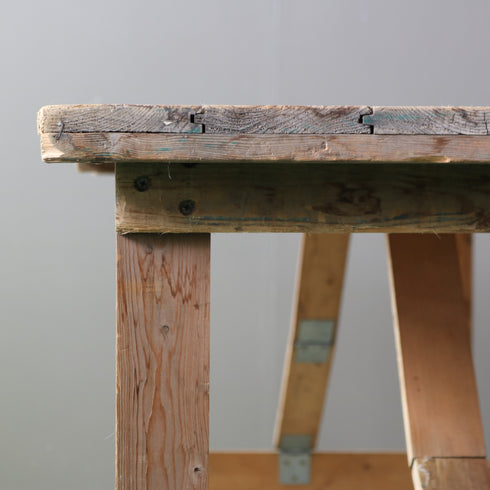 C611 アンティーク折り畳みテーブル 木製 輸入家具 高さ75 ㎝幅179㎝ 奥行き68㎝