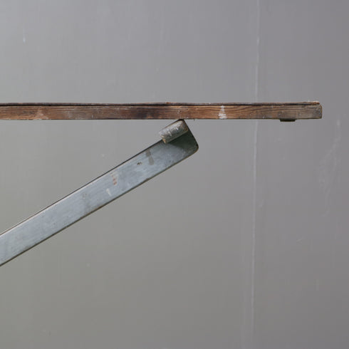 C612 アンティーク組み立て式折り畳みテーブル 木製 輸入家具 高さ83㎝ 幅182㎝ 奥行き53㎝