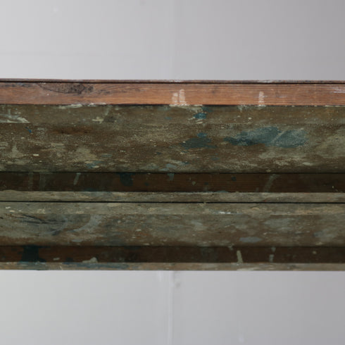 C612 アンティーク組み立て式折り畳みテーブル 木製 輸入家具 高さ83㎝ 幅182㎝ 奥行き53㎝