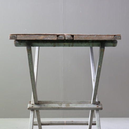 C612 アンティーク組み立て式折り畳みテーブル 木製 輸入家具 高さ83㎝ 幅182㎝ 奥行き53㎝