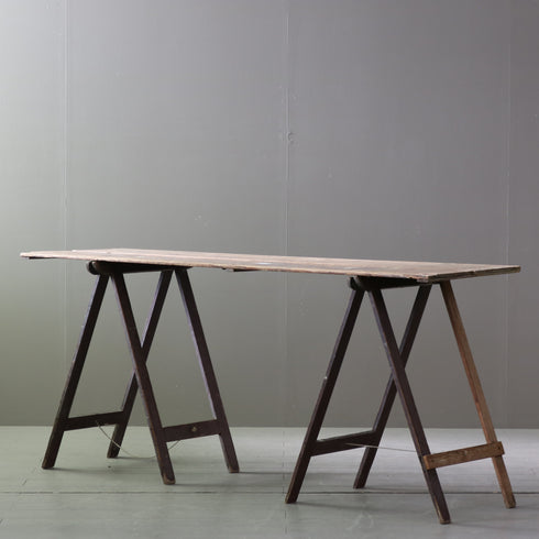 C613 アンティーク組み立て式テーブル 木製 輸入家具 高さ79㎝ 幅183㎝ 奥行き55㎝