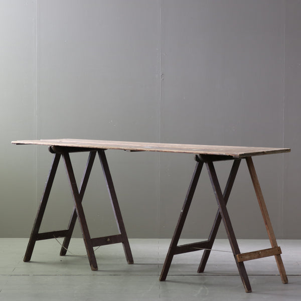 C613 アンティーク組み立て式テーブル 木製 輸入家具 高さ79㎝ 幅183㎝ 奥行き55㎝