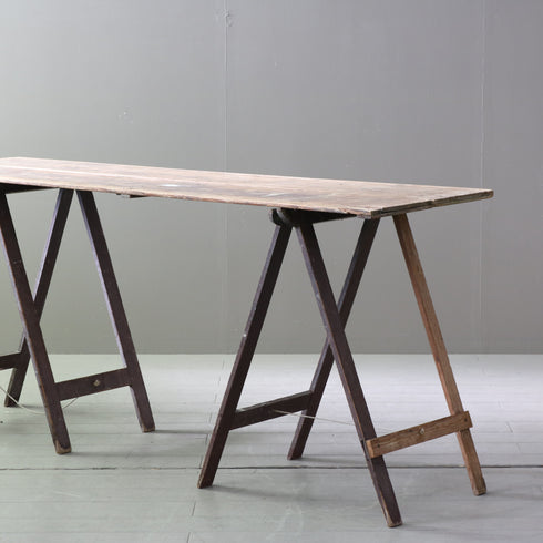 C613 アンティーク組み立て式テーブル 木製 輸入家具 高さ79㎝ 幅183㎝ 奥行き55㎝