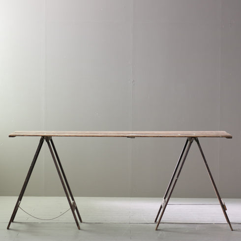 C613 アンティーク組み立て式テーブル 木製 輸入家具 高さ79㎝ 幅183㎝ 奥行き55㎝