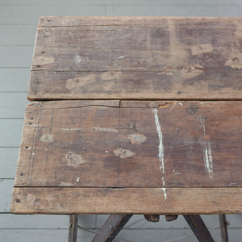 C613 アンティーク組み立て式テーブル 木製 輸入家具 高さ79㎝ 幅183㎝ 奥行き55㎝