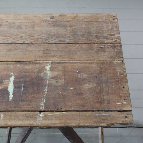 C613 アンティーク組み立て式テーブル 木製 輸入家具 高さ79㎝ 幅183㎝ 奥行き55㎝