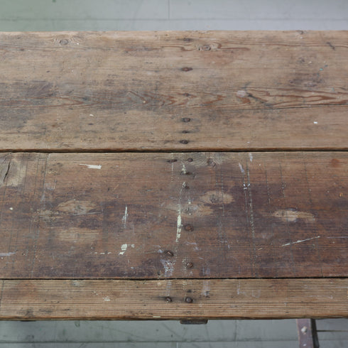 C613 アンティーク組み立て式テーブル 木製 輸入家具 高さ79㎝ 幅183㎝ 奥行き55㎝