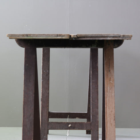 C613 アンティーク組み立て式テーブル 木製 輸入家具 高さ79㎝ 幅183㎝ 奥行き55㎝