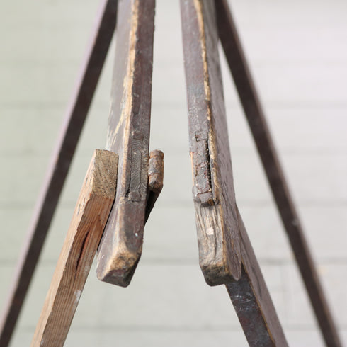 C613 アンティーク組み立て式テーブル 木製 輸入家具 高さ79㎝ 幅183㎝ 奥行き55㎝