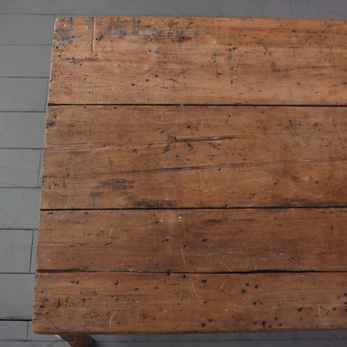 C614 アンティーク折り畳みテーブル 木製 輸入家具 高さ76㎝ 幅137㎝ 奥行き65㎝