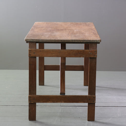 C170 アンティーク折り畳みテーブル 木製 輸入家具 高さ76㎝ 幅136㎝ 奥行き68㎝