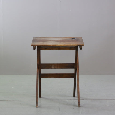 C615 アンティークスクールデスク 木製 輸入家具 高さ75㎝ 幅60㎝ 奥行き45㎝