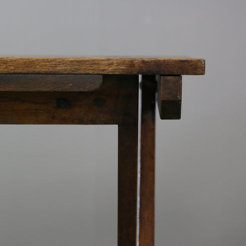 C615 アンティークスクールデスク 木製 輸入家具 高さ75㎝ 幅60㎝ 奥行き45㎝