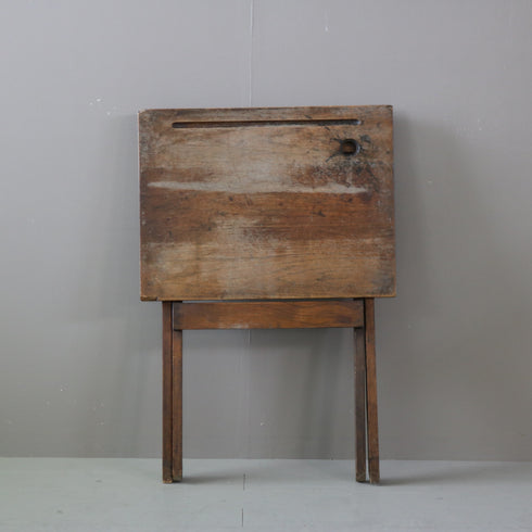 C615 アンティークスクールデスク 木製 輸入家具 高さ75㎝ 幅60㎝ 奥行き45㎝