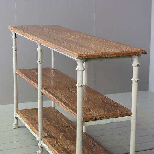 C617 シェルフ ウッド×アイアン 什器 高さ93㎝ 幅160㎝ 奥行き44㎝