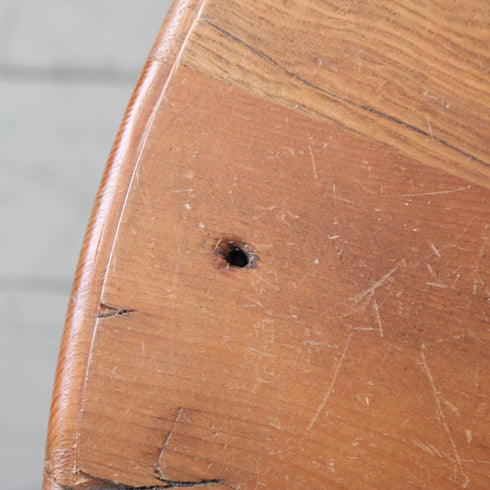 C618 ダイニング丸テーブル 木製 什器 高さ69㎝ 幅74㎝ 奥行き74㎝