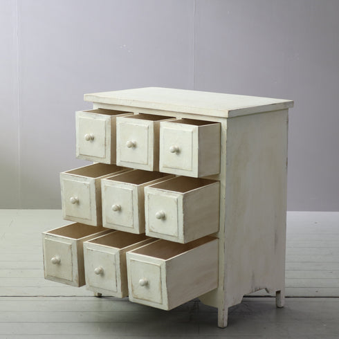 C619 ドロワーチェスト 白 木製 什器 高さ80㎝ 幅70㎝ 奥行き40㎝