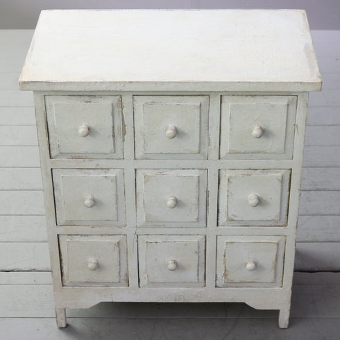 C619 ドロワーチェスト 白 木製 什器 高さ80㎝ 幅70㎝ 奥行き40㎝