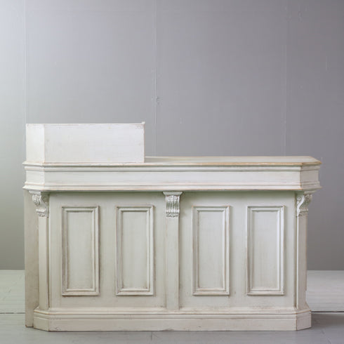 C620 レジカウンター 白 木製 什器 高さ110㎝ 幅160㎝ 奥行き60㎝