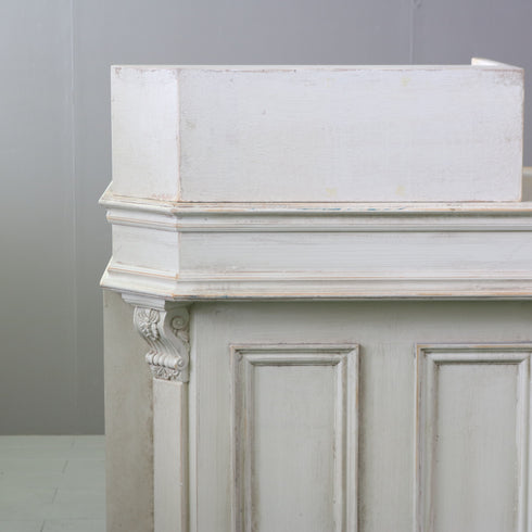 C620 レジカウンター 白 木製 什器 高さ110㎝ 幅160㎝ 奥行き60㎝