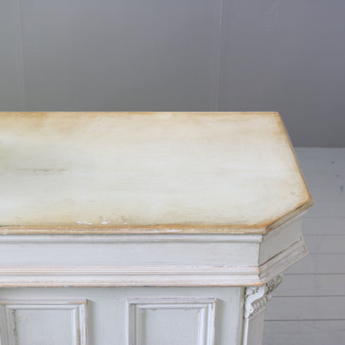 C620 レジカウンター 白 木製 什器 高さ110㎝ 幅160㎝ 奥行き60㎝