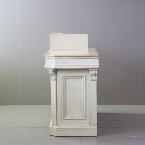 C620 レジカウンター 白 木製 什器 高さ110㎝ 幅160㎝ 奥行き60㎝