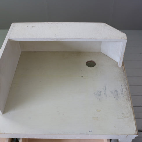 C620 レジカウンター 白 木製 什器 高さ110㎝ 幅160㎝ 奥行き60㎝